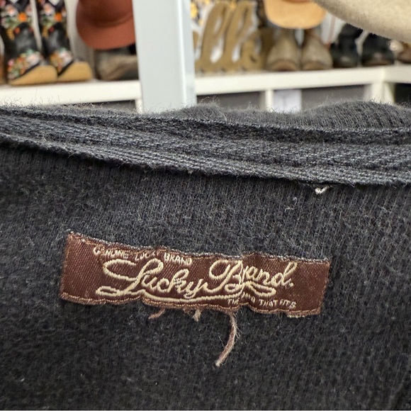 Lucky Brand Vintage Y2K Floral Cropped Sweatshirt Jacket - Picture 4 of 9